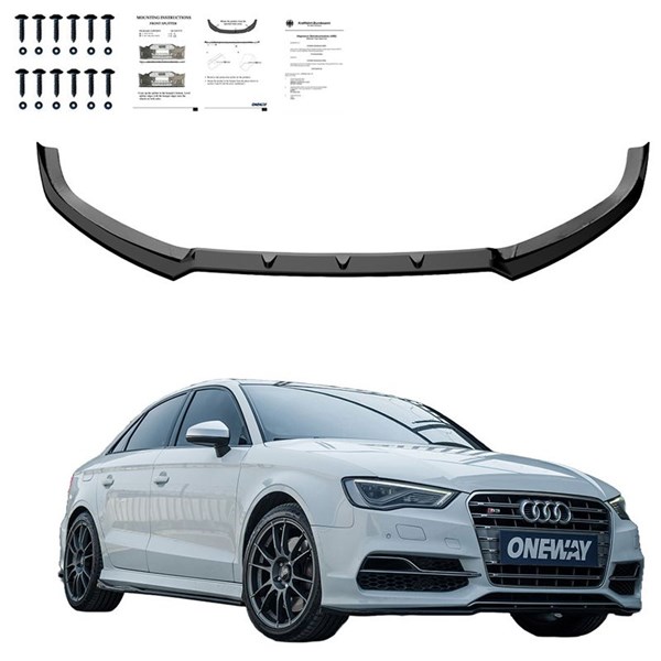 Front Spoiler Lip Audi S3 8V (Sedan/Convertible) 2013-2016 OneWay