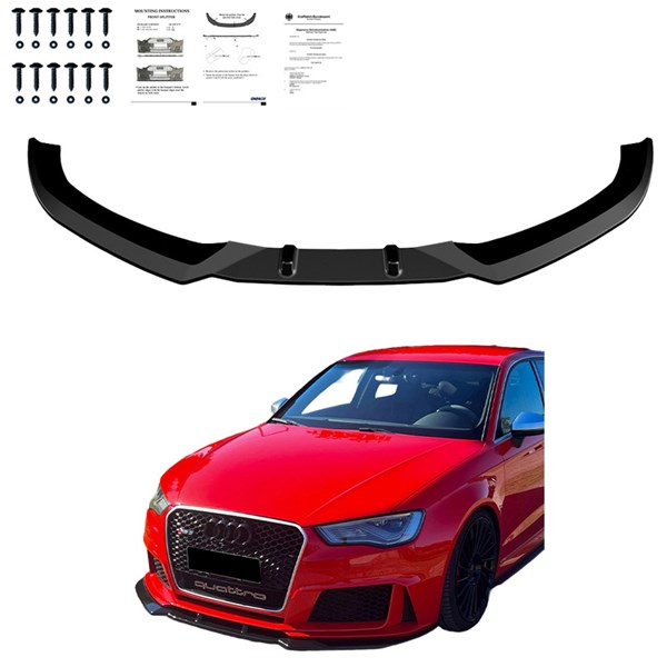 Front Spoiler Lip Audi RS3 8V Sportback 2015-2016 Oneway OW FS011 OneWay Front Spoiler Lip Audi RS3 8V Sportback 2015-2016 Oneway OW FS011 OneWay