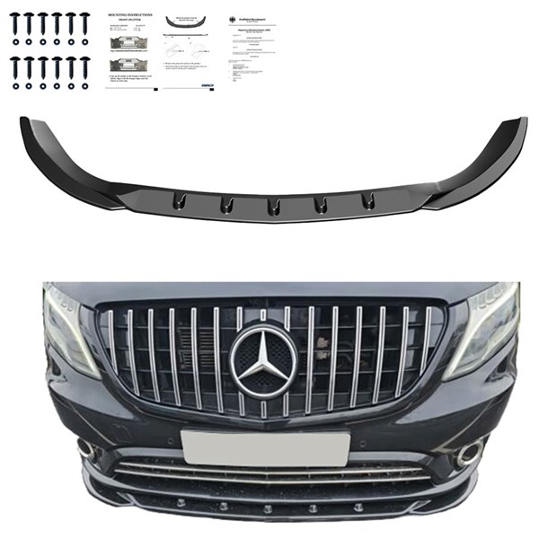 Front Spoiler Lip Mercedes Vito W447 2014- OneWay Front Spoiler Lip Mercedes Vito W447 2014- OneWay