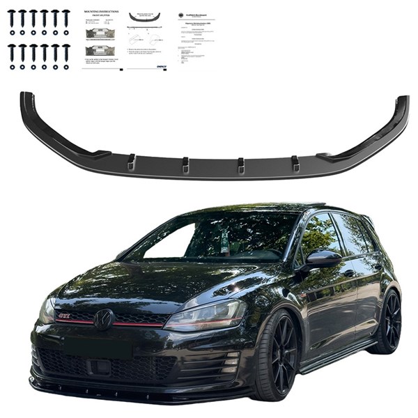 Front Spoiler Lip VW Golf VII HB/Variant GTi/GTD 2013-2016 OneWay Front Spoiler Lip VW Golf VII HB/Variant GTi/GTD 2013-2016 OneWay