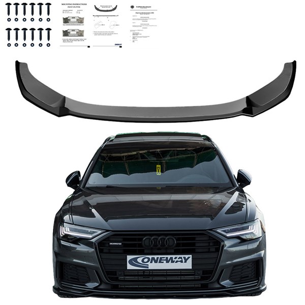 Front Spoiler Lip Audi A6 S-Line/S6 C8 (Sedan/Avant) 2018 OneWay Front Spoiler Lip Audi A6 S-Line/S6 C8 (Sedan/Avant) 2018 OneWay
