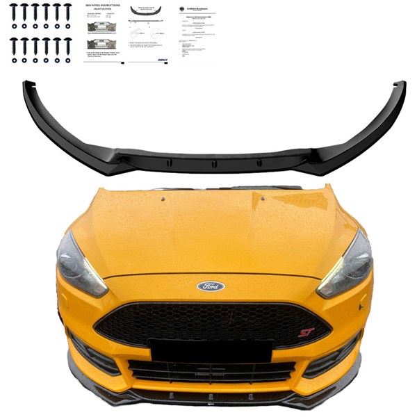 Front Spoiler Lip Ford Focus ST MK3 HB/Combi FL 2015-2018 OneWay Front Spoiler Lip Ford Focus ST MK3 HB/Combi FL 2015-2018 OneWay