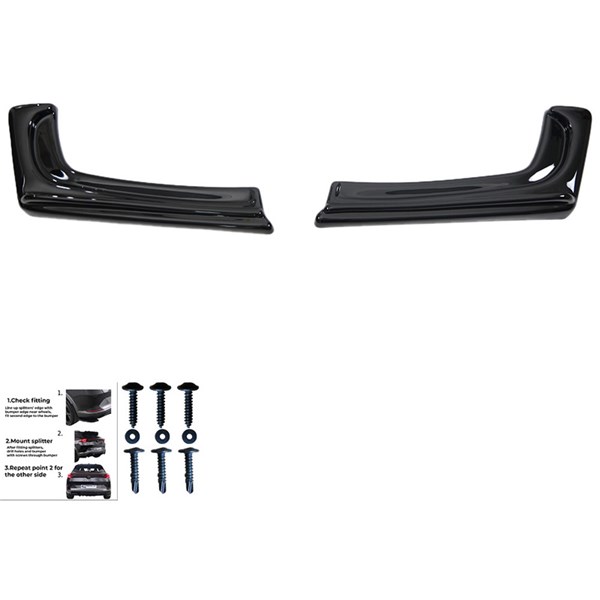 Bakre stötfångarskjol (Hörn) BMW 3 F30 FL M-Sport 15-18 Oneway OW OneWay Bakre stötfångarskjol (Hörn) BMW 3 F30 FL M-Sport 15-18 Oneway OW OneWay