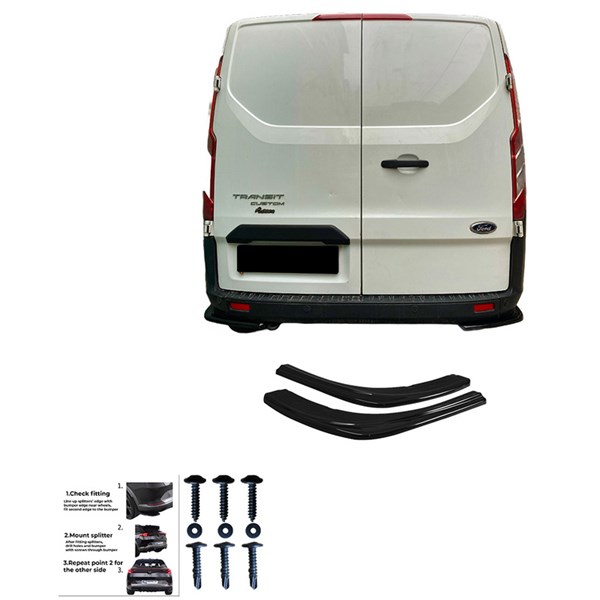 Bakre stötfångarskjol (Hörn) Ford Transit Custom 18-23 OneWay Bakre stötfångarskjol (Hörn) Ford Transit Custom 18-23 OneWay