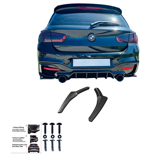 Bakre stötfångarskjol (Hörn) BMW 1 F20/F21 MPwr FL 15-19 OneWay Bakre stötfångarskjol (Hörn) BMW 1 F20/F21 MPwr FL 15-19 OneWay