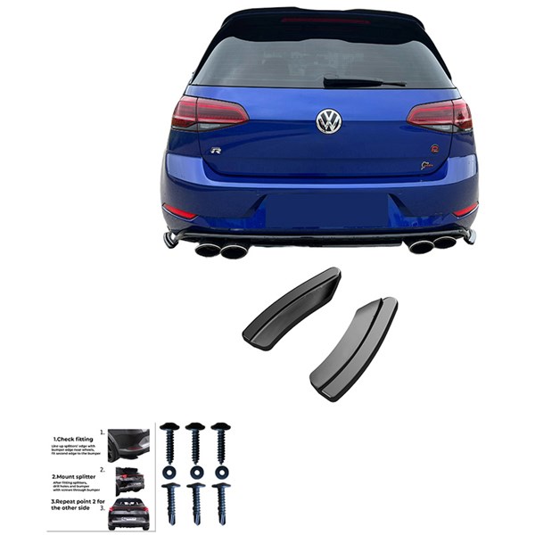 Bakre stötfångarskjol (Hörn) VW Golf VII(7.5) HB R 17-20 OneWay Bakre stötfångarskjol (Hörn) VW Golf VII(7.5) HB R 17-20 OneWay