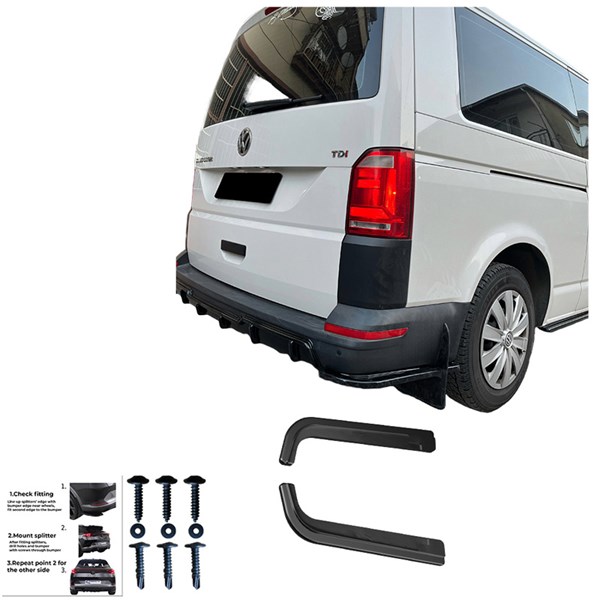 Bakre stötfångarskjol (Hörn) VW Transportr T6/T6.1 15-22 OneWay