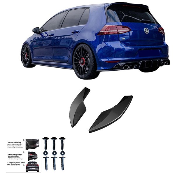 Bakre stötfångarskjol (Hörn) VW Golf VII HB R 13-16 Oneway OW RS1 OneWay