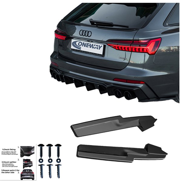 Bakre stötfångarskjol (Hörn) Audi A6 S-Line/S6 C8 18- OneWay Bakre stötfångarskjol (Hörn) Audi A6 S-Line/S6 C8 18- OneWay