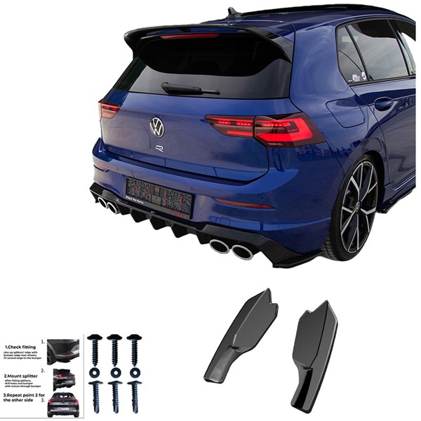 Bakre stötfångarskjol (Hörn) VW Golf VIII HB R 20- OneWay