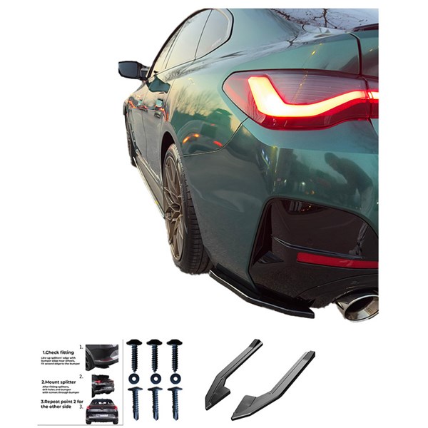 Bakre stötfångarskjol (Hörn) BMW i4 G26 M-Pack 21- Oneway OW RS11 OneWay Bakre stötfångarskjol (Hörn) BMW i4 G26 M-Pack 21- Oneway OW RS11 OneWay