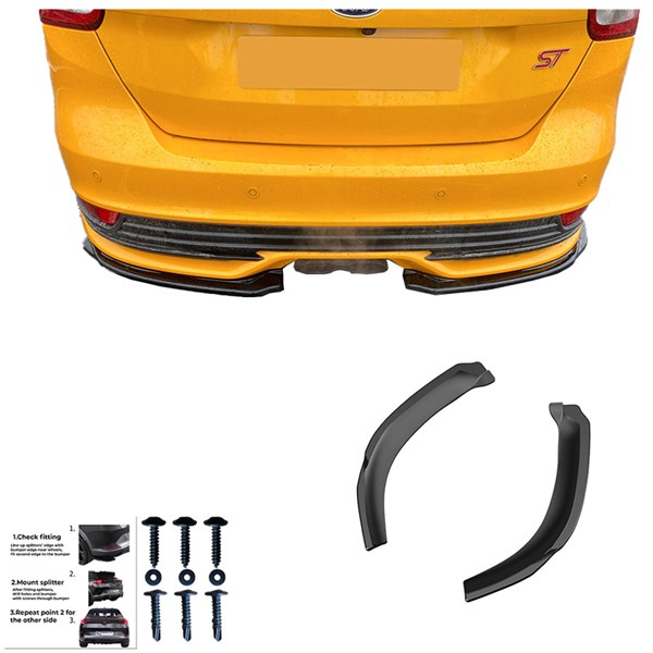 Bakre stötfångarskjol (Hörn) Ford Focus ST MK3 FL 15-18 Oneway OW OneWay Bakre stötfångarskjol (Hörn) Ford Focus ST MK3 FL 15-18 Oneway OW OneWay