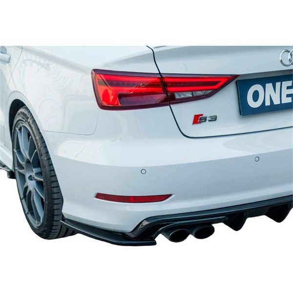 Bakre stötfångarskjol (Hörn) Audi S3 8V Sedan 13-16 Oneway OW RS1 OneWay