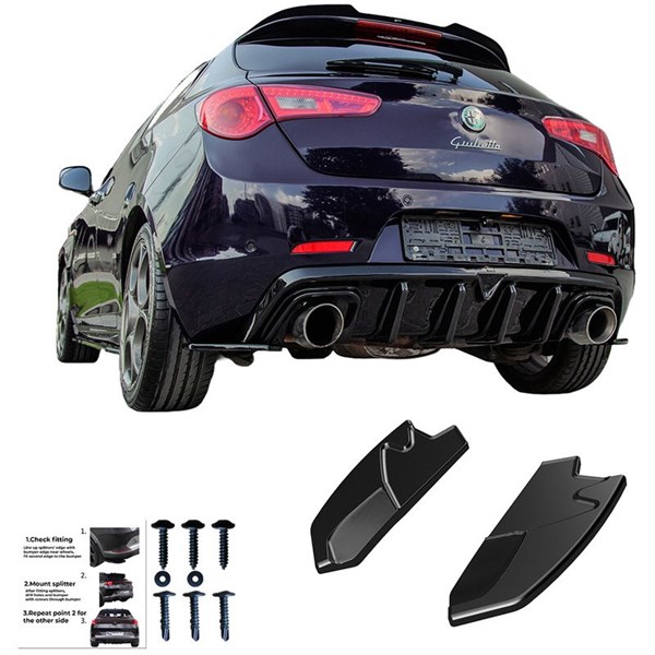 Bakre stötfångarskjol (Hörn) Alfa Romeo Giulietta 10-20 Oneway OW OneWay