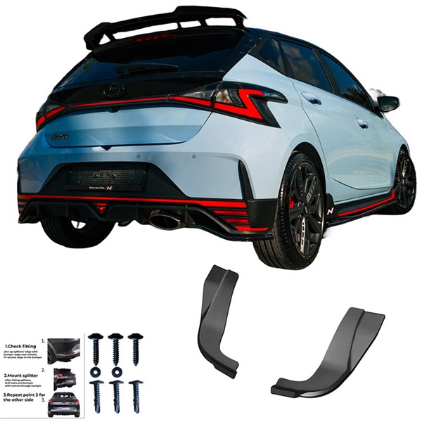 Bakre stötfångarskjol (Hörn) Hyundai I20 N MK3 20- Oneway OW RS11 OneWay Bakre stötfångarskjol (Hörn) Hyundai I20 N MK3 20- Oneway OW RS11 OneWay