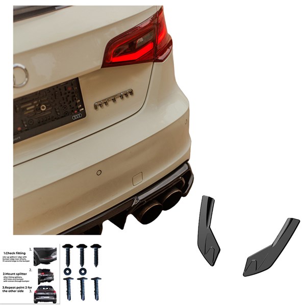 Bakre stötfångarskjol (Hörn) Audi S3 8V SB 13-16 Oneway OW RS1104 OneWay Bakre stötfångarskjol (Hörn) Audi S3 8V SB 13-16 Oneway OW RS1104 OneWay