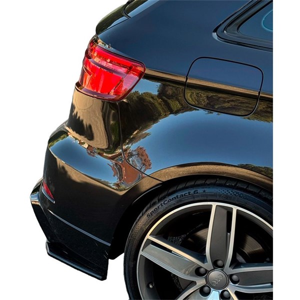 Bakre stötfångarskjol (Hörn) Audi S3 SB 8V FL 16-20 Oneway OW RS1 OneWay