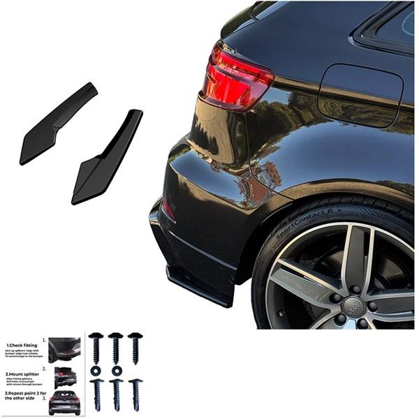 Bakre stötfångarskjol (Hörn) Audi S3 SB 8V FL 16-20 Oneway OW RS1 OneWay Bakre stötfångarskjol (Hörn) Audi S3 SB 8V FL 16-20 Oneway OW RS1 OneWay