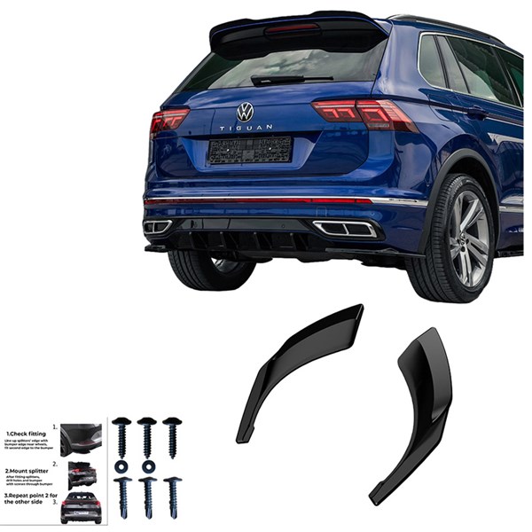 Bakre stötfångarskjol (Hörn) VW Tiguan II RLine FL 20-24 OneWay