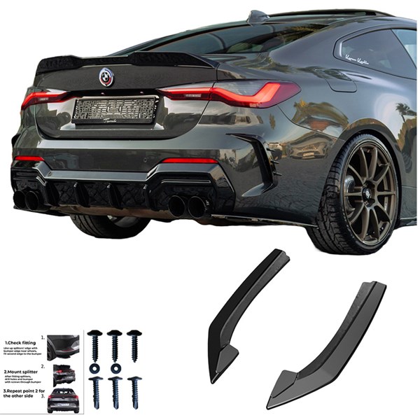 Bakre stötfångarskjol (Hörn) BMW 4 G22/G23/M440i 20- Oneway OW RS OneWay