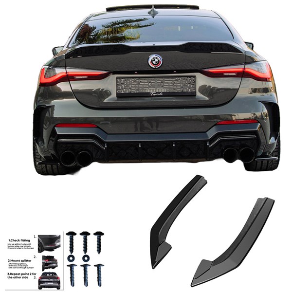 Bakre stötfångarskjol (Hörn) BMW 4 G22/G23/M440i 20- Oneway OW RS OneWay