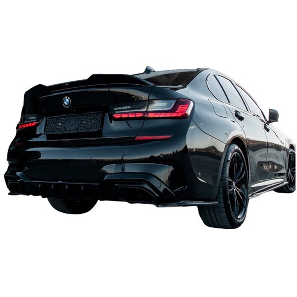 Bakre stötfångarskjol (Hörn) BMW 3 G20/G21 M-Pack 18-22 Oneway OW OneWay