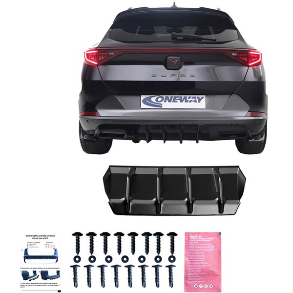 Bakre stötfångarkjol (Diffusor) Cupra Formentor 2020-2024 Oneway OneWay Bakre stötfångarkjol (Diffusor) Cupra Formentor 2020-2024 Oneway OneWay