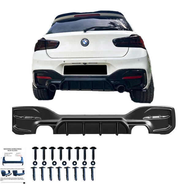 Bakre stötfångarkjol (Diffusor) BMW 1 F20/F21 FL MPwr 15-19 OneWay