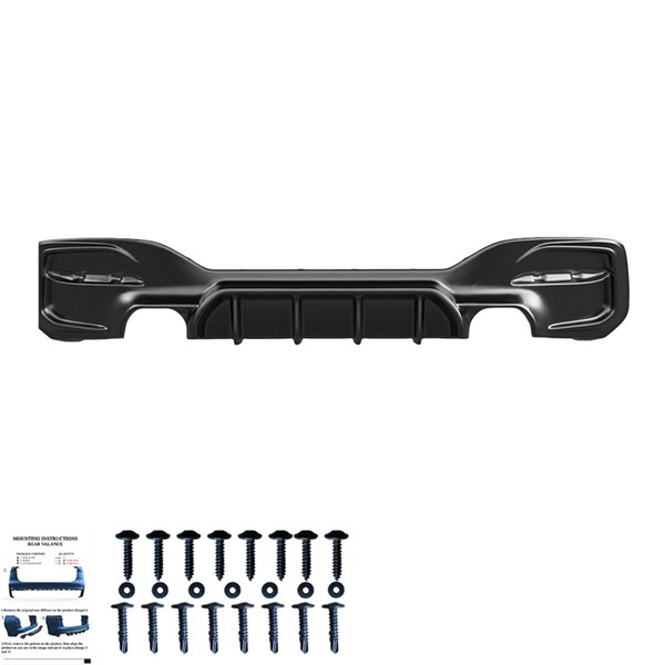 Bakre stötf�ångarkjol (Diffusor) BMW 1 F20/F21 FL MPwr 15-19 OneWay