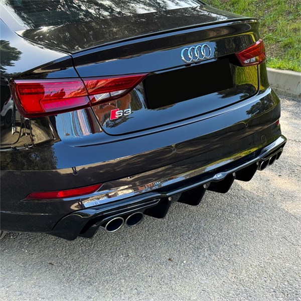Bakre stötfångarkjol (Diffusor) Audi S3 Sedan 8V FL 16-20 OneWay