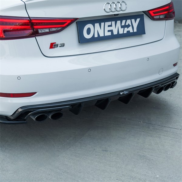 Bakre stötfångarkjol (Diffusor) Audi S3 Sedan 8V 2013-2016 OneWay Bakre stötfångarkjol (Diffusor) Audi S3 Sedan 8V 2013-2016 OneWay