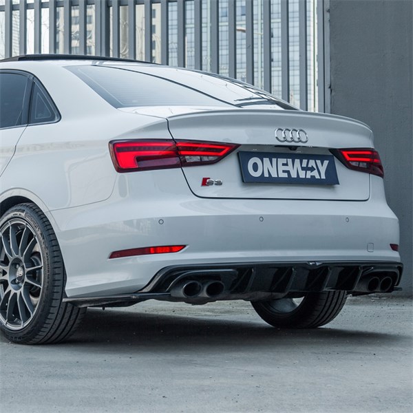 Bakre stötfångarkjol (Diffusor) Audi S3 Sedan 8V 2013-2016 OneWay Bakre stötfångarkjol (Diffusor) Audi S3 Sedan 8V 2013-2016 OneWay