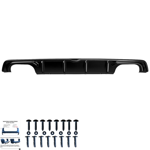 Bakre stötfångarkjol (Diffusor) Audi S3 Sedan 8V 2013-2016 OneWay Bakre stötfångarkjol (Diffusor) Audi S3 Sedan 8V 2013-2016 OneWay