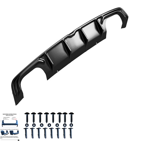Bakre stötfångarkjol (Diffusor) Audi S3 Sedan 8V 2013-2016 OneWay Bakre stötfångarkjol (Diffusor) Audi S3 Sedan 8V 2013-2016 OneWay