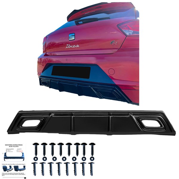 Bakre stötfångarkjol (Diffusor) Seat Ibiza (6F) 2017- Oneway OW R OneWay Bakre stötfångarkjol (Diffusor) Seat Ibiza (6F) 2017- Oneway OW R OneWay