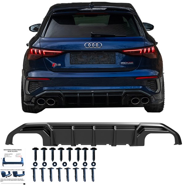 Bakre stötfångarkjol (Diffusor) Audi A3 8Y SLine/S3 2020- Oneway OneWay Bakre stötfångarkjol (Diffusor) Audi A3 8Y SLine/S3 2020- Oneway OneWay