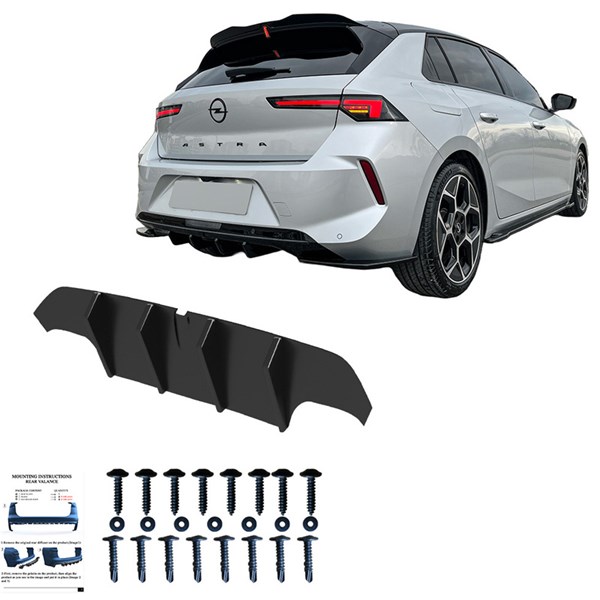 Bakre stötfångarkjol (Diffusor) Opel Astra L HB 2021- OneWay Bakre stötfångarkjol (Diffusor) Opel Astra L HB 2021- OneWay
