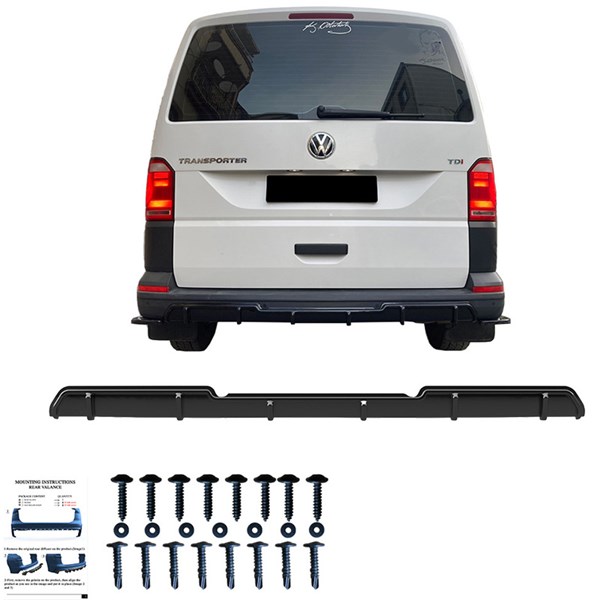 Bakre stötfångarkjol (Diffusor) VW Transportr T6/T6.1 15-22 OneWay