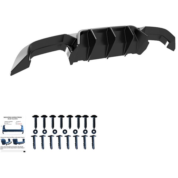 Bakre stötfångarkjol (Diffusor) VW Golf VII HB R 2013-2016 OneWay