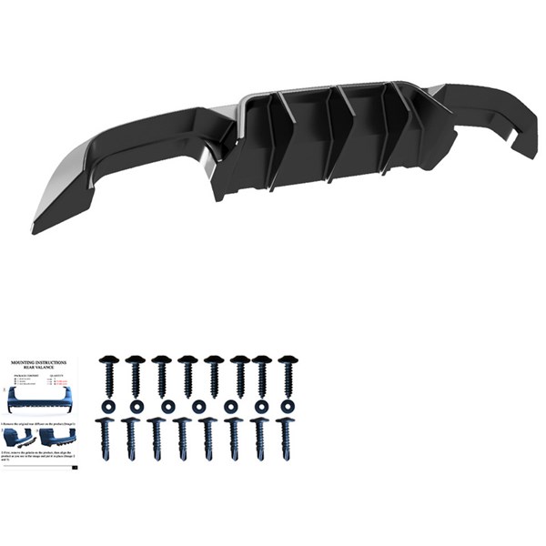Bakre stötfångarkjol (Diffusor) VW Golf VII HB R 2013-2016 OneWay Bakre stötfångarkjol (Diffusor) VW Golf VII HB R 2013-2016 OneWay