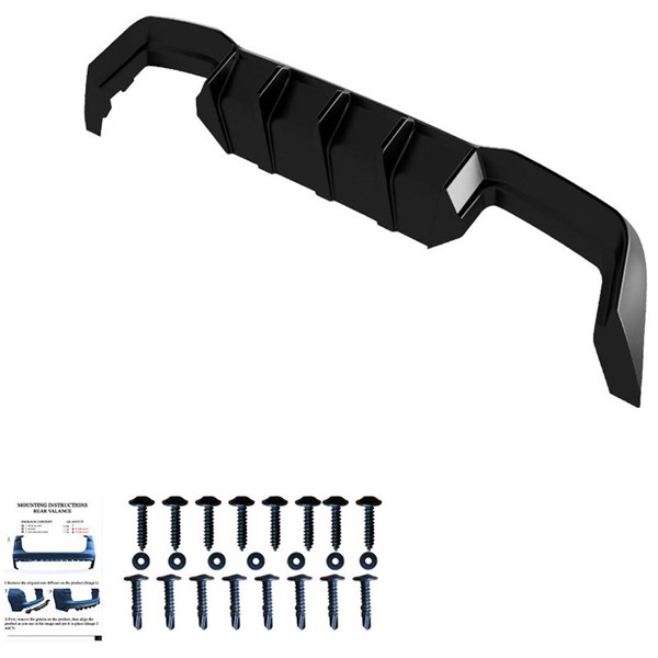 Bakre stötfångarkjol (Diffusor) VW Golf VIII HB R 2020- OneWay