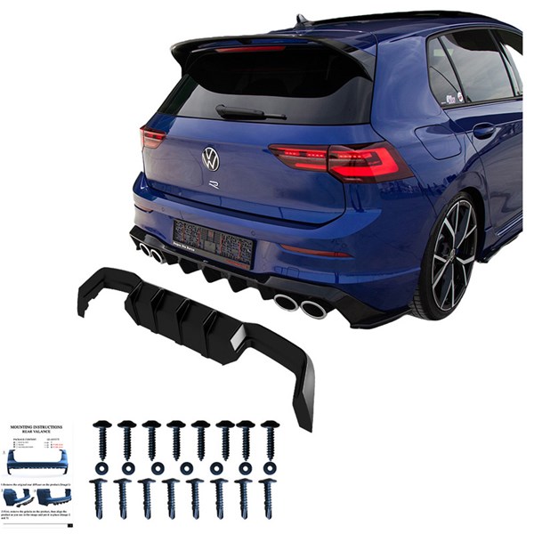Bakre stötfångarkjol (Diffusor) VW Golf VIII HB R 2020- OneWay Bakre stötfångarkjol (Diffusor) VW Golf VIII HB R 2020- OneWay