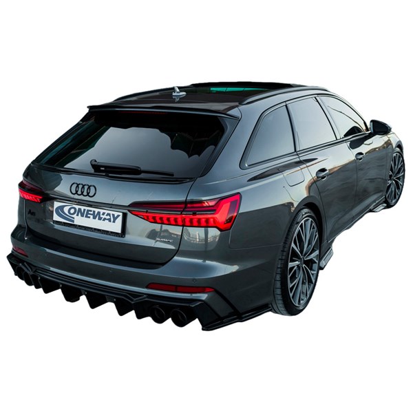 Bakre stötfångarkjol (Diffusor) Audi A6 SLine/S6 C8  2018- OneWay