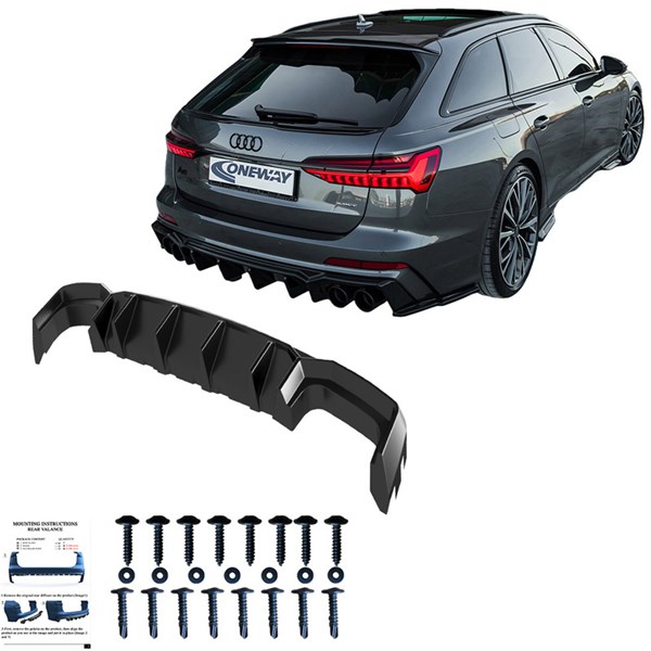 Bakre stötfångarkjol (Diffusor) Audi A6 SLine/S6 C8 2018- OneWay Bakre stötfångarkjol (Diffusor) Audi A6 SLine/S6 C8 2018- OneWay