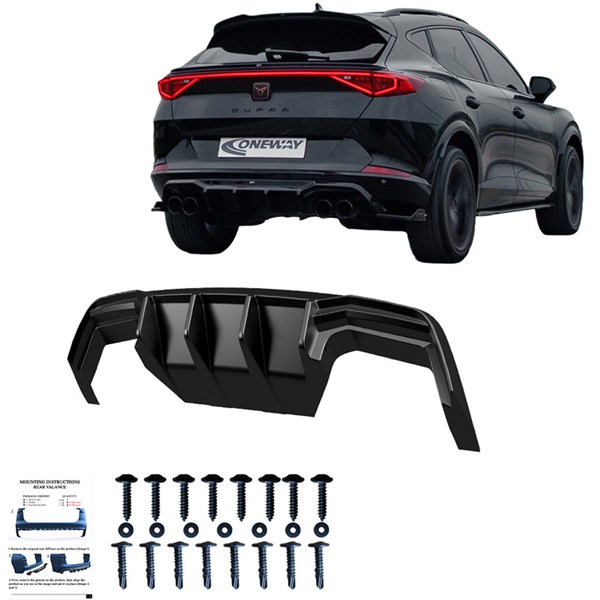Bakre stötfångarkjol (Diffusor) Cupra Formentor 2020-2024 OneWay Bakre stötfångarkjol (Diffusor) Cupra Formentor 2020-2024 OneWay