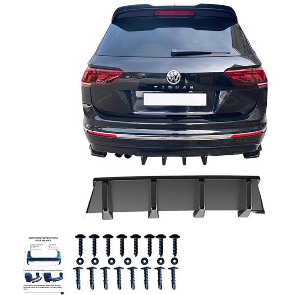 Bakre stötfångarkjol (Diffusor) VW Tiguan II 2016-2020 Oneway OW OneWay Bakre stötfångarkjol (Diffusor) VW Tiguan II 2016-2020 Oneway OW OneWay