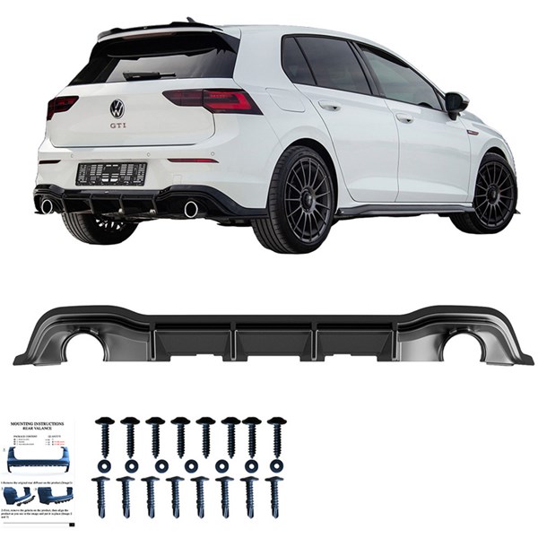 Bakre stötfångarkjol (Diffusor) VW Golf VIII HB GTI 2020- OneWay Bakre stötfångarkjol (Diffusor) VW Golf VIII HB GTI 2020- OneWay