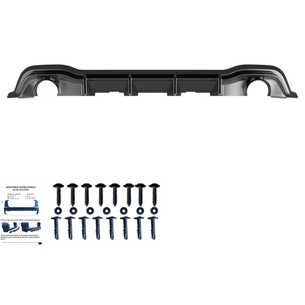 Bakre stötfångarkjol (Diffusor) VW Golf VIII HB GTI 2020- OneWay
