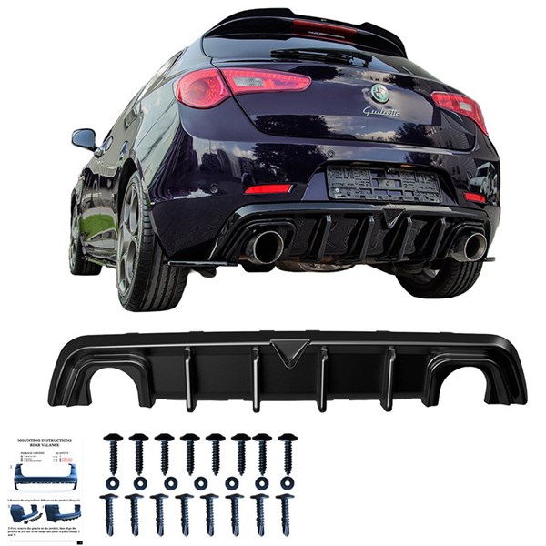 Bakre stötfångarkjol (Diffusor) Alfa Romeo Giulietta 10-20 Oneway OneWay Bakre stötfångarkjol (Diffusor) Alfa Romeo Giulietta 10-20 Oneway OneWay