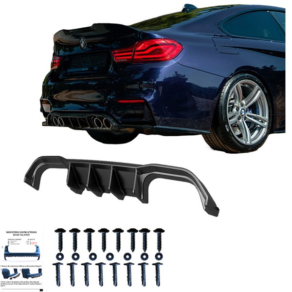 Bakre stötfångarkjol (Diffusor) BMW M4 F82 2014-2021 Oneway OW RV OneWay